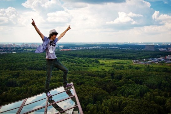 Fotografias em lugares altos