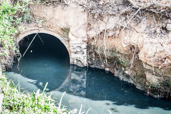 Riacho Tué em Ribeira do Pombal -BA pede socorro.